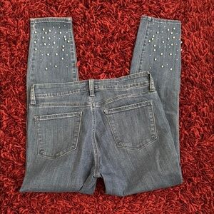 NYDJ liftxtuck Blue Skinny Ankle Jeans sz 6